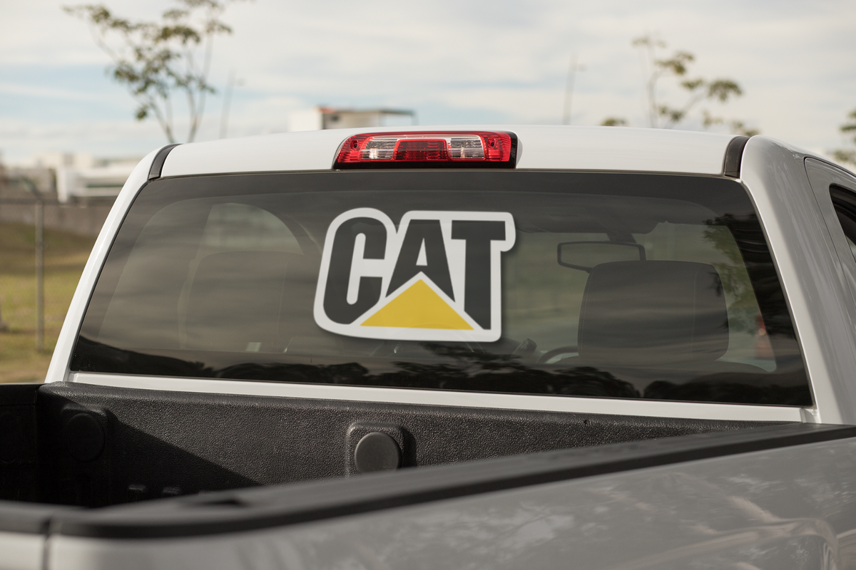 Caterpillar CAT Diesel Hard Hat Vinyl Sticker Car Truck Window