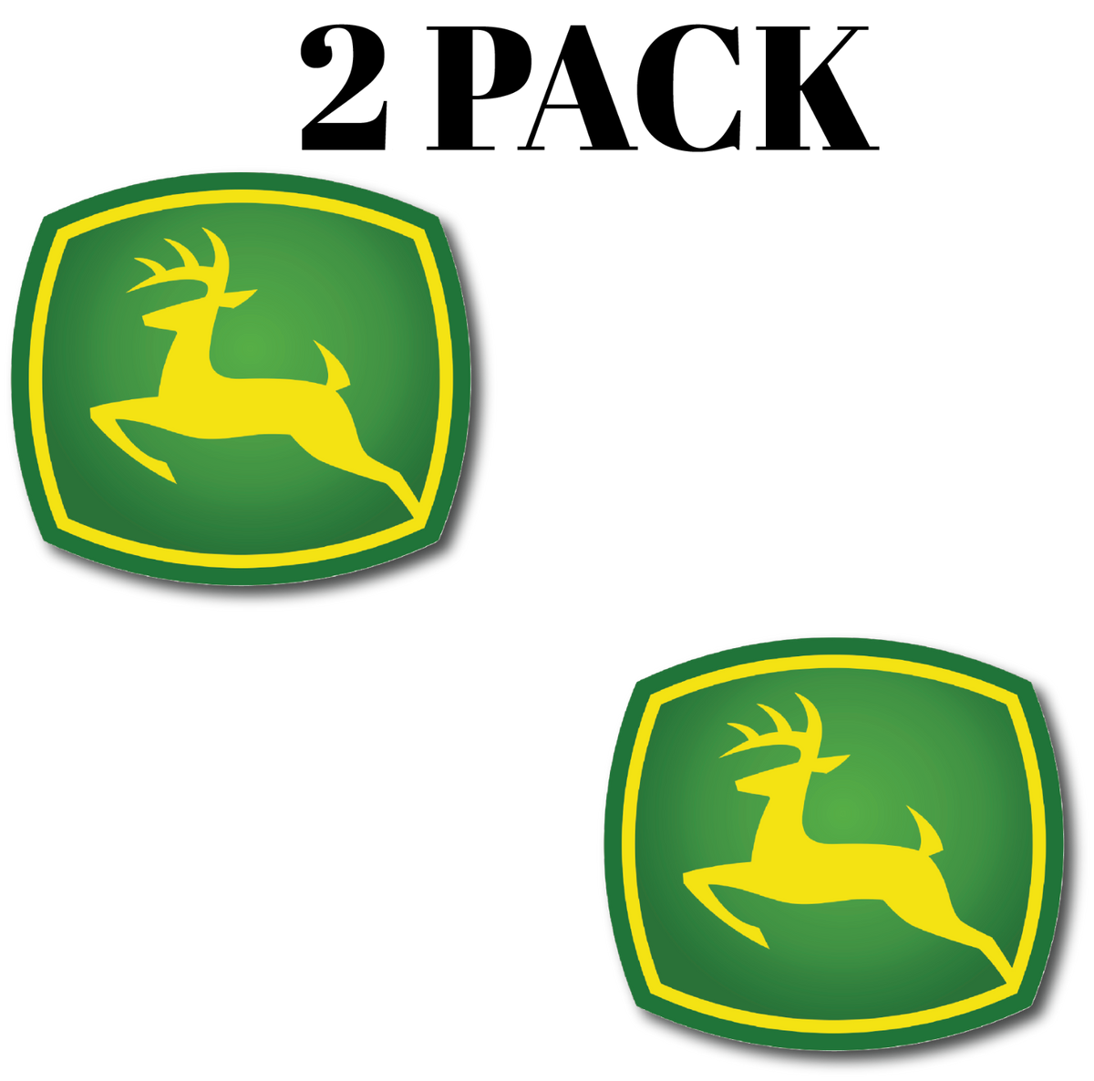 2x John Deere Logo Vinyl Decal Sticker Different colors & size for