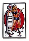 Gas And Oil. Filler Up Tin Sign, Business Sign, Gas Station Sign, Man Cave