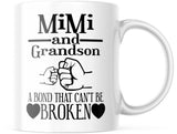 Mimi and Grandson. A Bond That Can't Be Broken 11 OZ Coffee mug M845