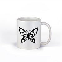 Tribal Butterfly Coffee Mug | Butterfly Ceramic Coffee Cup | Cute 11-Ounce Gift