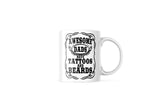 Awesome Dads Have Tattoos and Beards Mug Fathers Day Coffee Mug-11 Ounce Mug