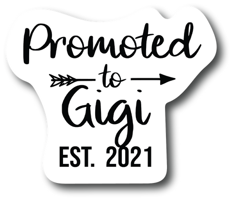 GiGi Sticker Promoted to gigi 4 in Decal Fashion Woman Sticker Graphic PS846