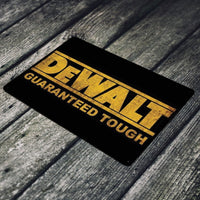 TIN SIGN Dewalt Tough Mechanic Auto Power Tools Toolbox Garage Shop TS643