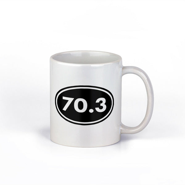 70.3 Ironman Mug | Ironman Ceramic Coffee Cup | 11-Ounce Coffee Mug | NI864-873