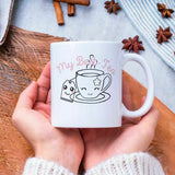 My Best Tea Cup Best Friend Mug. #Bestie. Cute Gift For Her Her 11OZ Coffee Mug