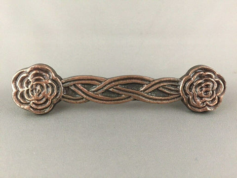 Antique Copper Cast Iron 5" Large Tray / Drawer / Door Handle Pull 2 PK