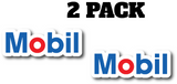 Mobil 1 Premium Vinyl Decal / Sticker 2-Pack - Oil and Gas Company Logo