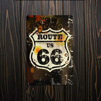 Travel Nostalgic Route 66 Vintage Tin Sign