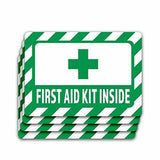 4-Pack First Aid Kit Inside Vinyl Decal Sticker 7-Inch by 5-Inch Premium Quality