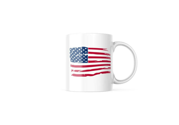 Patriotic USA Flag Distressed Old Glory Coffee Mug Novelty Gift M302