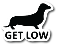 Get Low Dachshund 4.5 inch Decal - Sticker Graphic - Auto, Wall, Laptop - PS761