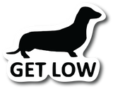 Get Low Dachshund 4.5 inch Decal - Sticker Graphic - Auto, Wall, Laptop - PS761