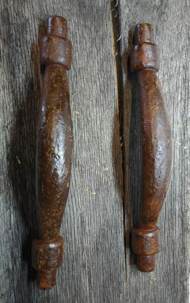 5-Pack Antique Rustic Brown Finish Cast Iron 6" Drawer / Door Handle Pull