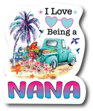 I Love Being Nana 4.5 inch Refrigerator Magnet Funny Magnets PM757