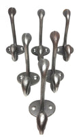 PACK OF 6 Old English Cast Iron Acorn 3" Hook ( expect some Minor Rust Stains)