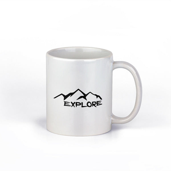 Explore Wanderlust Ceramic Coffee Mug | Outdoors Coffee Cup | 11-Ounce Mug