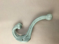 set of 4 Antique Replica, Rustic  Aqua Marine Coat & Hat Hook