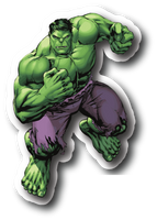 The Incredible Hulk Car Window Vinyl Decal Graphic Laptop MUG Comic Sticker