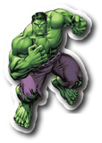 The Incredible Hulk Car Window Vinyl Decal Graphic Laptop MUG Comic Sticker