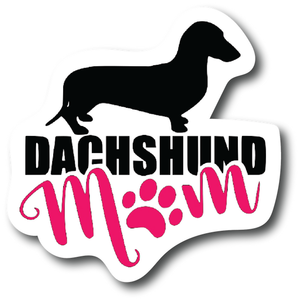 DACHSHUND MOM  4.5 inch Decal Fashion Woman - Sticker Graphic - PS760