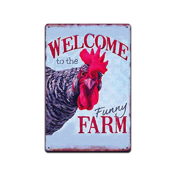 Hen House Cottage Funny Farm Eggs Chicken Coop  Rustic Decor Tin Sign TS593