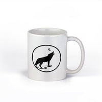 Howling Wolf Mug | Spritual Symbol Ceramic Coffee Cup | 11-Ounce Coffee Mug |