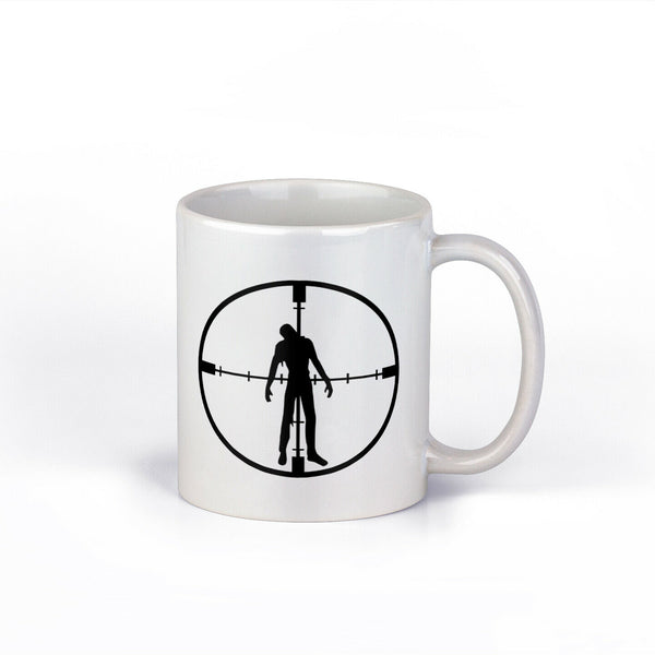 Zombie Hunter Coffee Mug | Zombie Ceramic Cup | Funny Mug | 11-Ounce Mug |