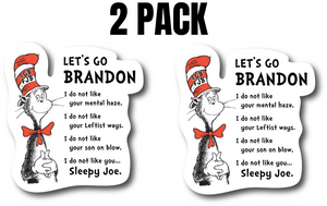 LET'S GO BRANDON STICKERS VARIETY PACK LOT OF 4