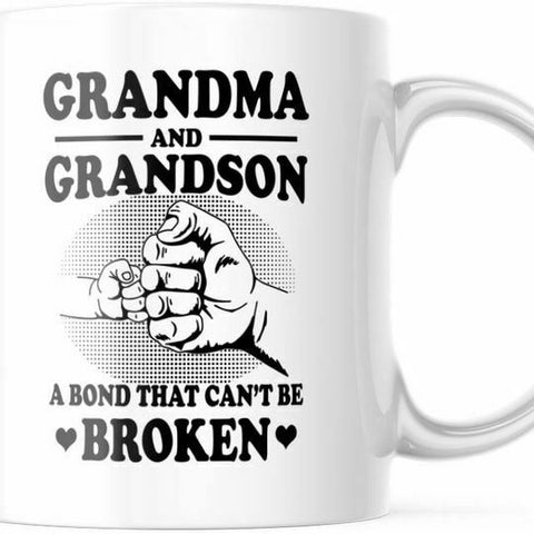 Grandma & Grandson. A Bond That Can't Be Broken 11 Ounce Coffee Mug M839