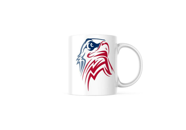 North American Bald Eagle Red White and Blue Patriotic 11-Ounce Coffee Mug M327