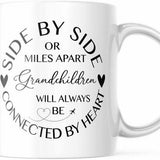 Grandparents & Grandchildren Will Always Be Connected By Heart. 11-Ounce Mug