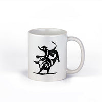 Bull Rider Mug | Bull Riding Ceramic Coffee Cup | 11-Ounce Coffee Mug | NI468