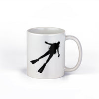 Scuba Diver Coffee Mug | Diving Ceramic Cup | 11-Ounce Mug |