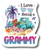 I Love Being Grammy 4.5 inch Decal Fashion Woman - Sticker Graphic - PS753