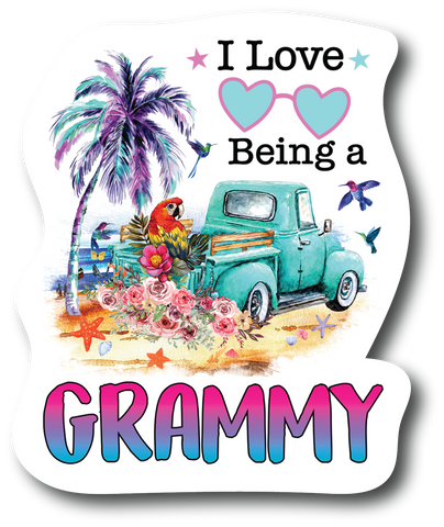 I Love Being Grammy 4.5 inch Decal Fashion Woman - Sticker Graphic - PS753