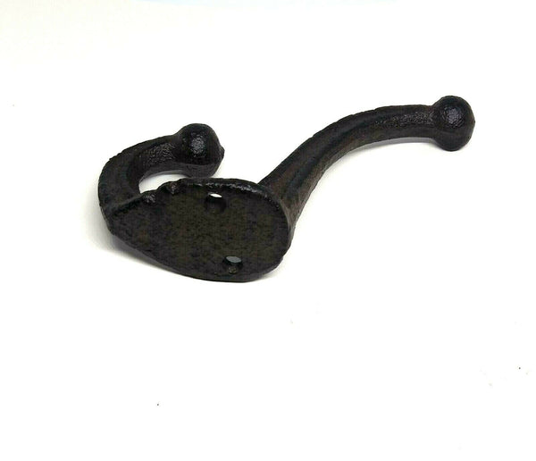 PACK OF 8 Vintage Style Rustic Cast Iron Wall Coat Hooks Country Farmhouse