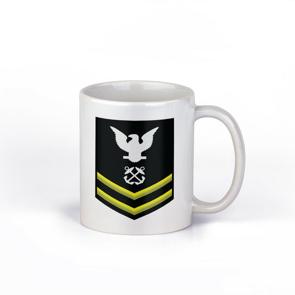 Navy E5 PO2 Petty Officer 2nd Class Sleeve GC Ceramic 11 Ounce Coffee Mug