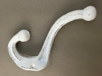 PACK OF 10 Antique Shabby Chic White Acorn Coat Cast Iron Wall Hook