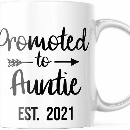 Promoted To Auntie Est 2021 11-Ounce Coffee Mug Gift For Her M850