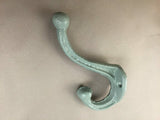 set of 4 Antique Replica, Rustic  Aqua Marine Coat & Hat Hook