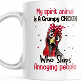 My Spirit Animal Is A Grumpy Chicken Who Slaps Annoying People M822