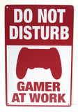 Do Not Disturb Gamer at Work Gamer Sign Gaming Wall Decor Gamer Art