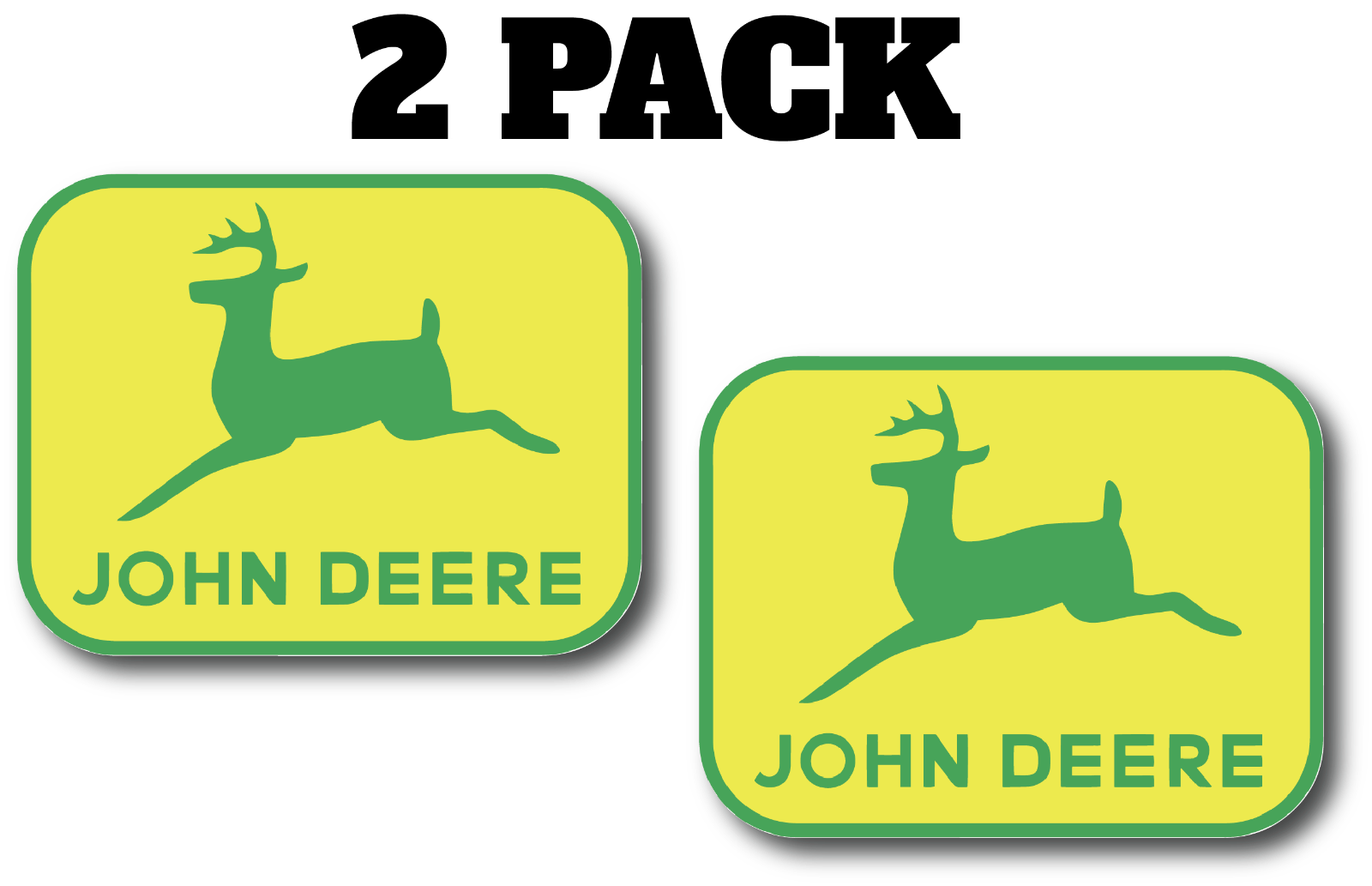2x John Deere Logo Vinyl Decal Sticker Different colors & size for