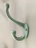 set of 4 Antique Replica, Rustic  Aqua Marine Coat & Hat Hook