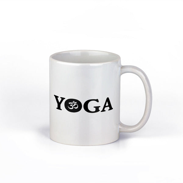 Yoga OM Aum Ohm Mug | Yoga Ceramic Coffee Cup | 11-Ounce Coffee Mug | NI911