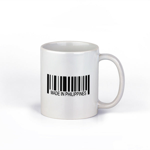 Made In Philippines Mug | Barcode Ceramic Coffee Cup | 11-Ounce Coffee Mug |