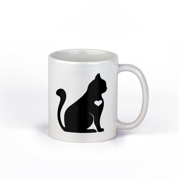 Love Cats Mug | Kitten Love Ceramic Coffee Cup | 11-Ounce Coffee Mug | NI887