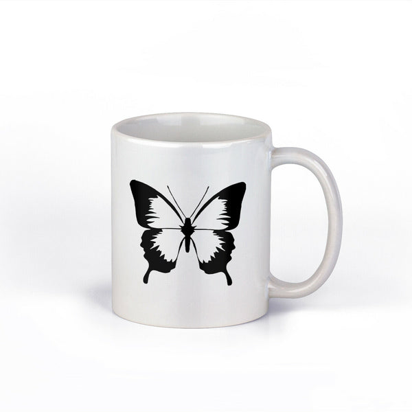 Beautiful Butterfly Ceramic Coffee Mug | Butterflies Coffee Cup | 11 OZ