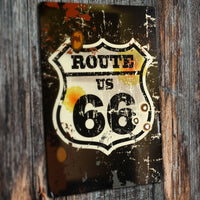 Travel Nostalgic Route 66 Vintage Tin Sign